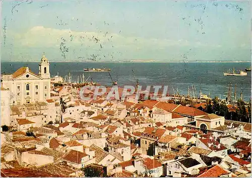 Cartes postales moderne Lisboa Vista parcial de Alfama