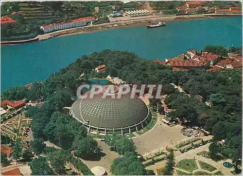 Cartes postales moderne 23 porto palais des sports et fleuve douro vue aerienne