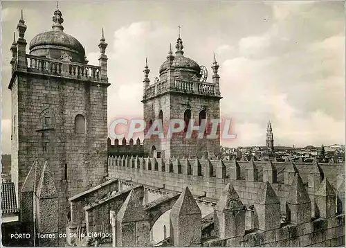 Cartes postales moderne Porto portugal les tours de se et clerigos