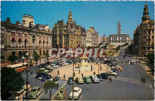 Cartes postales moderne 10 porto praca da liberdade e avenida dos aliados