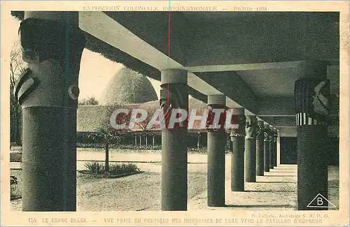 Cartes postales le Congo Belge Vue Prise du Portique des Industries de luxe vers le Pavillon d'Honneur