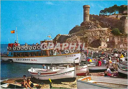 Cartes postales moderne Tossa de Mar Costa Brava Arrive du Transent a la Plage