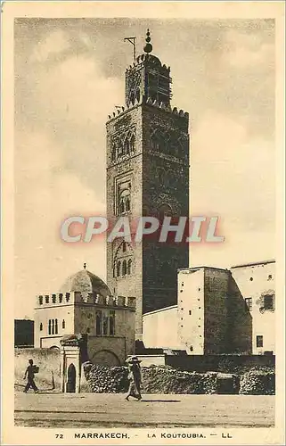 Cartes postales Marrakech La Koutoubia