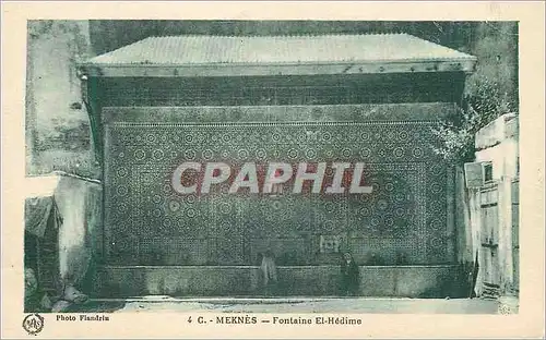 Cartes postales Meknes Fontaine El Hedime