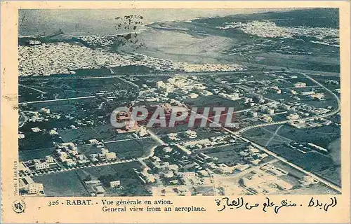 Cartes postales Rabat Vue generale en avion