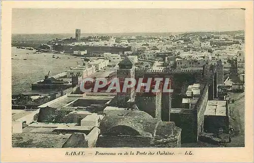 Cartes postales Rabat Panorama vu de la Porte des Oudaias