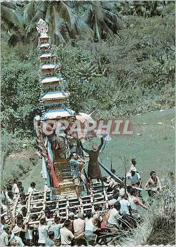 Cartes postales moderne The cremation ceremony of Bali