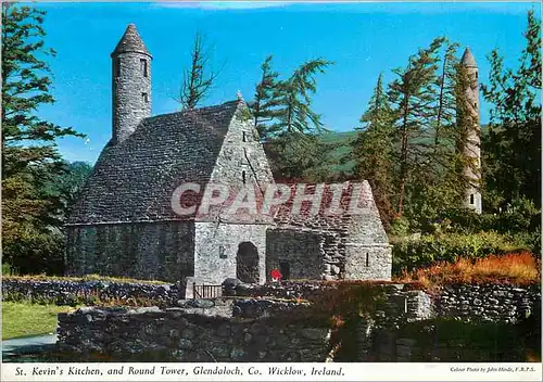 Cartes postales moderne St Kevins kitchen and round tower Glendalough Co Wicklow Ireland