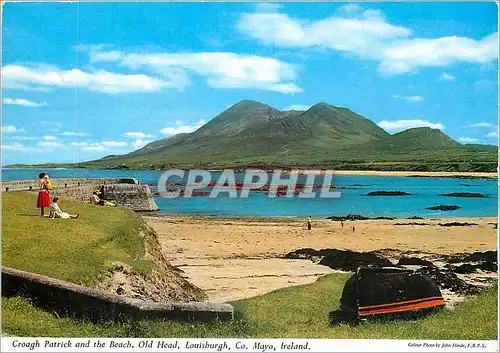 Cartes postales moderne Croagh Patrick and the Beach Old Head Louisburgh Co Mayo Ireland