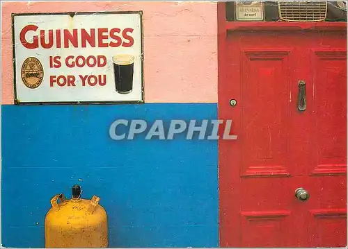 Cartes postales moderne Section of pub front in the village of Anascaul Dingle Peninsula Co Kerry  Guinness is good for