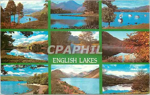 Cartes postales moderne English Lakes Ullswater Derwentwater Lake Windermere Grasmere Lake Buttermere Rydal water