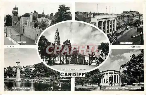 Cartes postales moderne The Castle Queen Street The Civic Centre Cardiff