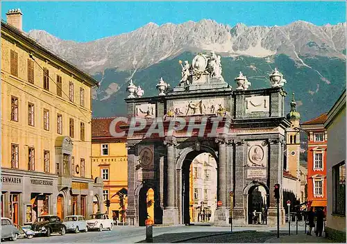 Cartes postales moderne Innsbruck Triumphpforte Gegen die Nordkette Tirol