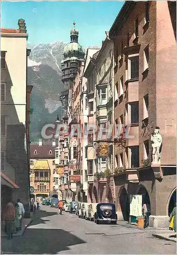 Cartes postales moderne Innsbruck Tirol Rue du Due Frederie et Petit Toit Dore