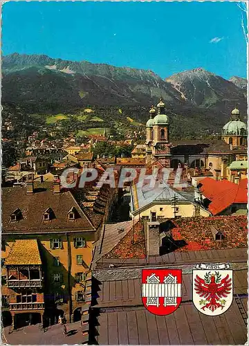 Cartes postales moderne Innsbruck Tirol Blick Vom Staditturm auf Goldenes Dachl Dom Zu St Jakob und Nordkette