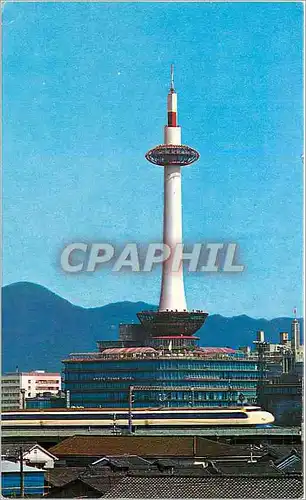 Cartes postales moderne Kyoto Tower Train