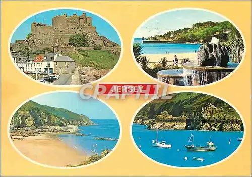 Cartes postales moderne Mont Orgueil Castle Greve de Lecq St Brelades Bay Bouley Bay