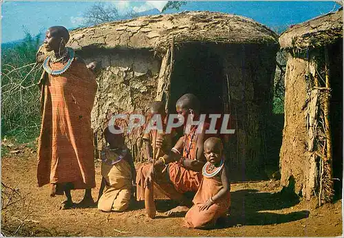Cartes postales moderne Masai women and Children by Picturesque Manyattas