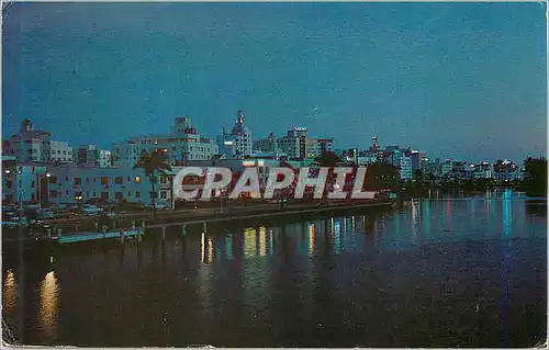 Cartes postales moderne Looking South Arthur Godfrey Bridge Over Indian Creek Miami Beach Florida