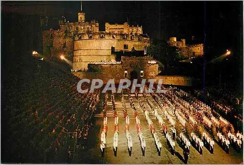 Cartes postales moderne Edinburgh Military Tattoo on the Castle Esplanade The militaria spectacle Militaria