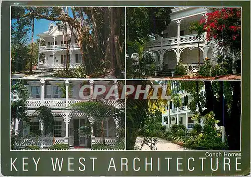 Cartes postales moderne Conch Homes Key West Architecture Florida