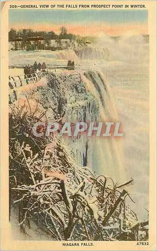 Cartes postales General View of the Falls from Prospect Point in Winter