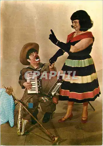 Cartes postales moderne Roberto and partner burlesque musical Accordeon