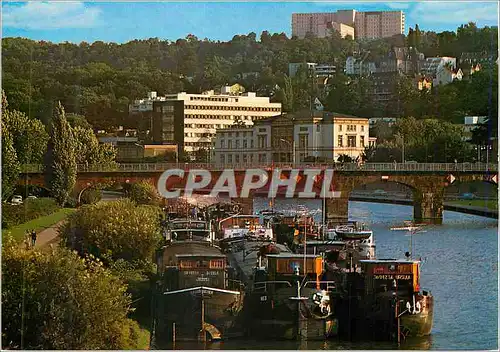 Cartes postales moderne Saarbrucken partie an der saar Bateaux