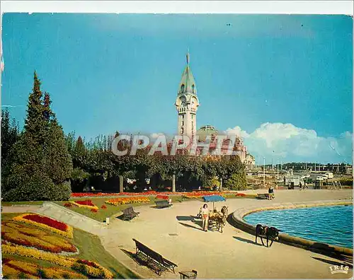 Cartes postales moderne Limoges (Haute Vienne) La gare et les jardins