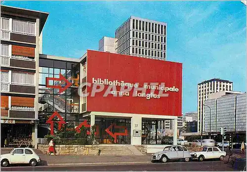 Cartes postales moderne Sarcelles (Val d'Oise) La Bibliotheque Municipale Anna Langfus