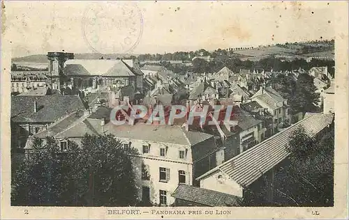 Cartes postales Belfort Panorama pris du Lion