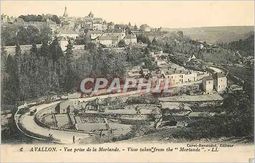 Cartes postales Avallon Vue prise de la Morlande