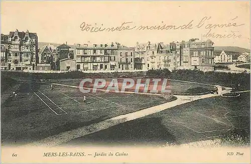 Cartes postales Mers les Bains Jardin du Casino