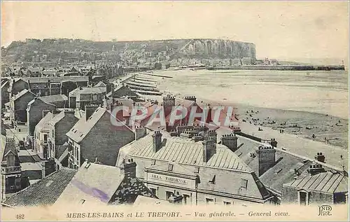 Cartes postales Mers les Bains et le Treport Vue generale