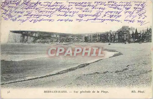 Cartes postales Mers les Bains Vue generale de la Plage