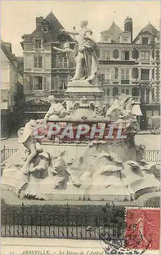 Cartes postales Abbeville La Statue de l Amiral