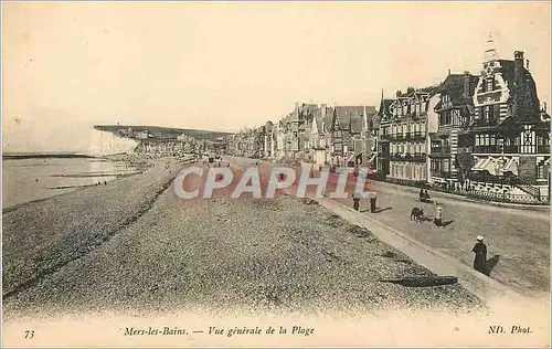 Cartes postales Mers les Bains Vue generale de la Plage