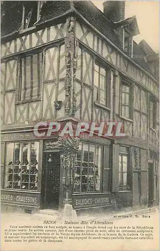 Cartes postales Sens Maison dite d'Abraham