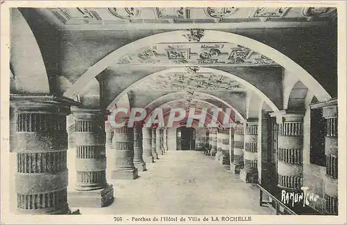 Cartes postales Porches de l'Hotel de Ville de la Rochelle
