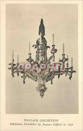 Cartes postales Wallace collection gilt bronze chandelier by jacques caffieri en 1751