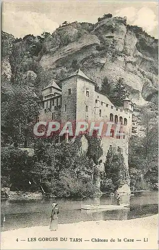 Cartes postales 4 les gorges du tarn chateau de la caze