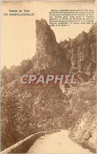 Cartes postales Corges du tarn 153 roque aiguille