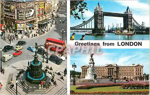 Cartes postales moderne Greetings from london