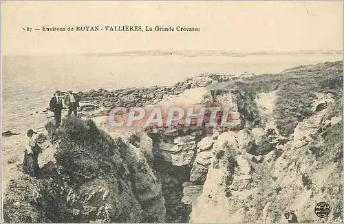 Cartes postales 87 environs de royan vallieres la grande crevasse