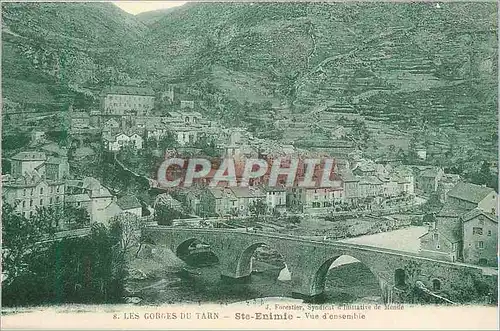 Cartes postales 8 les gorges du tarn ste enimie vue d ensemble