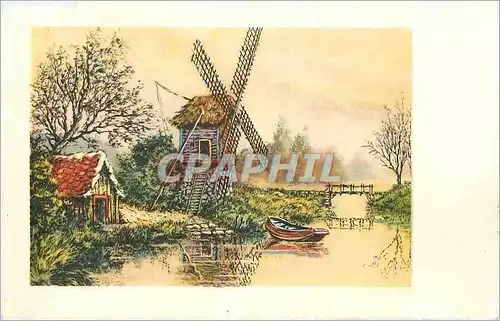 Cartes postales Moulin a vent