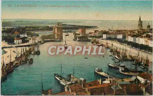 Cartes postales La Rochelle Vue Generale des Ports Bateaux