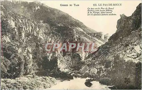 Cartes postales Gorges du Tarn le Pas de Soucy