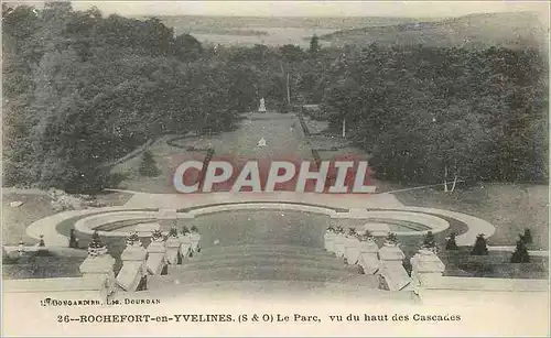 Cartes postales Rochefort en Yvelines le Parc vu du Haut des Cascades