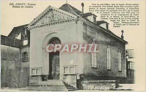 Cartes postales Joigny (Yonne) Palais de Justice